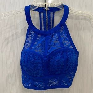 Bright Blue Crop Top
